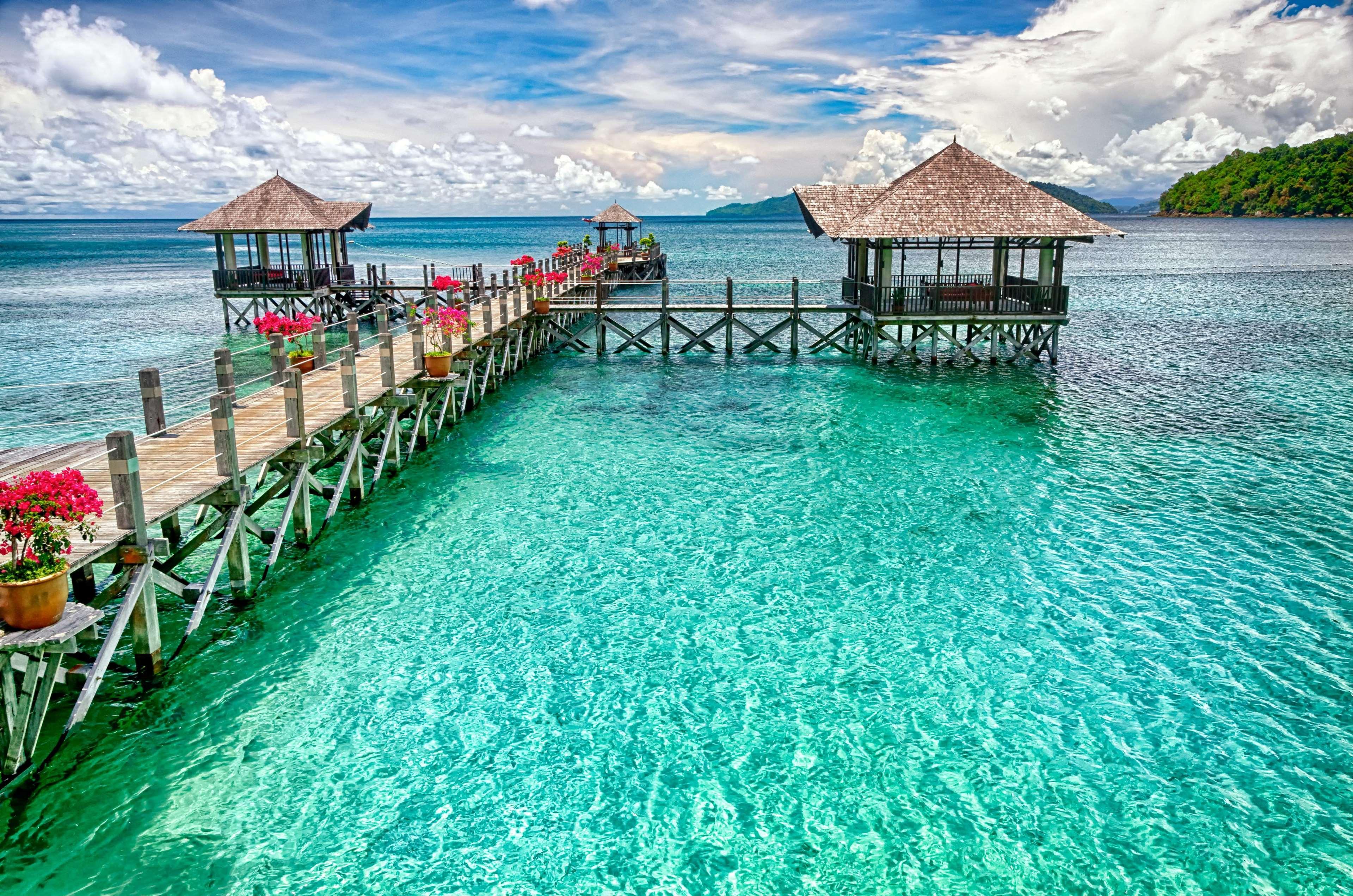 Bunga Raya Island Resort & Spa Gaya Island Esterno foto